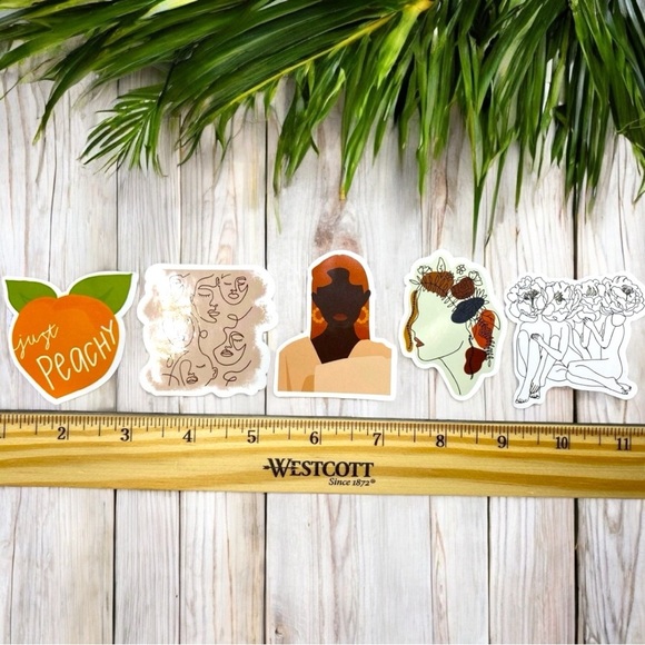 Boho Aesthetic Sticker Pack – Set of 5 Unique Designs - Picture 7 of 8
